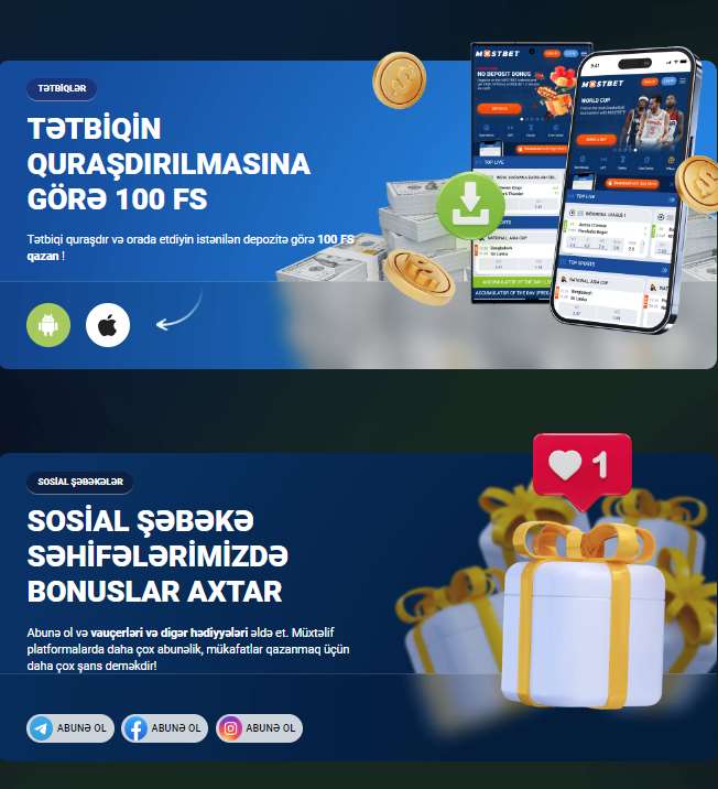 app bonus mostbet